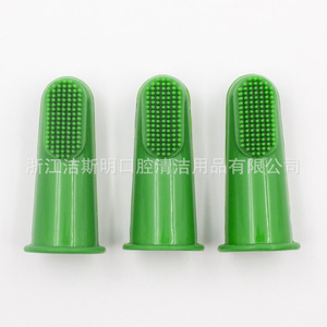 Cepillo de dientes de dedo para bebés, cerdas de silicona de 5,2 cm, masajeador de encías, uso doméstico - Product Image 3