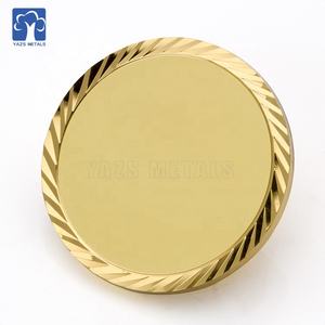 24 18k <span class=keywords><strong>Gold</strong></span> Blank Print Personal Logo Free Sample Blanks No Minimum Metal Challenge Coin Promotional Coins - Product Image 2
