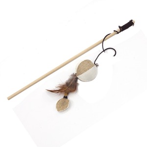 New Wooden Stick Cat Teaser Wand - <b>Mouse</b> Interactive Rod <b>Toy</b> with Pumpkin Charm - Product Image 1