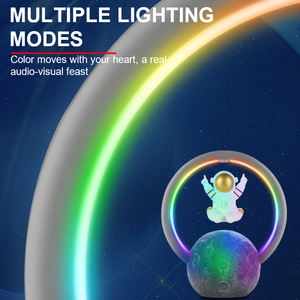 Veilleuse astronaute flottante originale avec haut-parleur sans fil, rechargeable par USB, contrôle tactile, lampe de bureau RGB pour chambre d'enfant, cadeau - Product Image 3