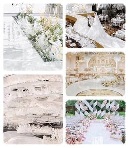 أرضية رقص بيضاء لامعة عالية الجودة لتزيين حفلات الزفاف، لفائف أرضية رقص من الفينيل لتغليف أرضيات حفلات الزفاف - Product Image 5