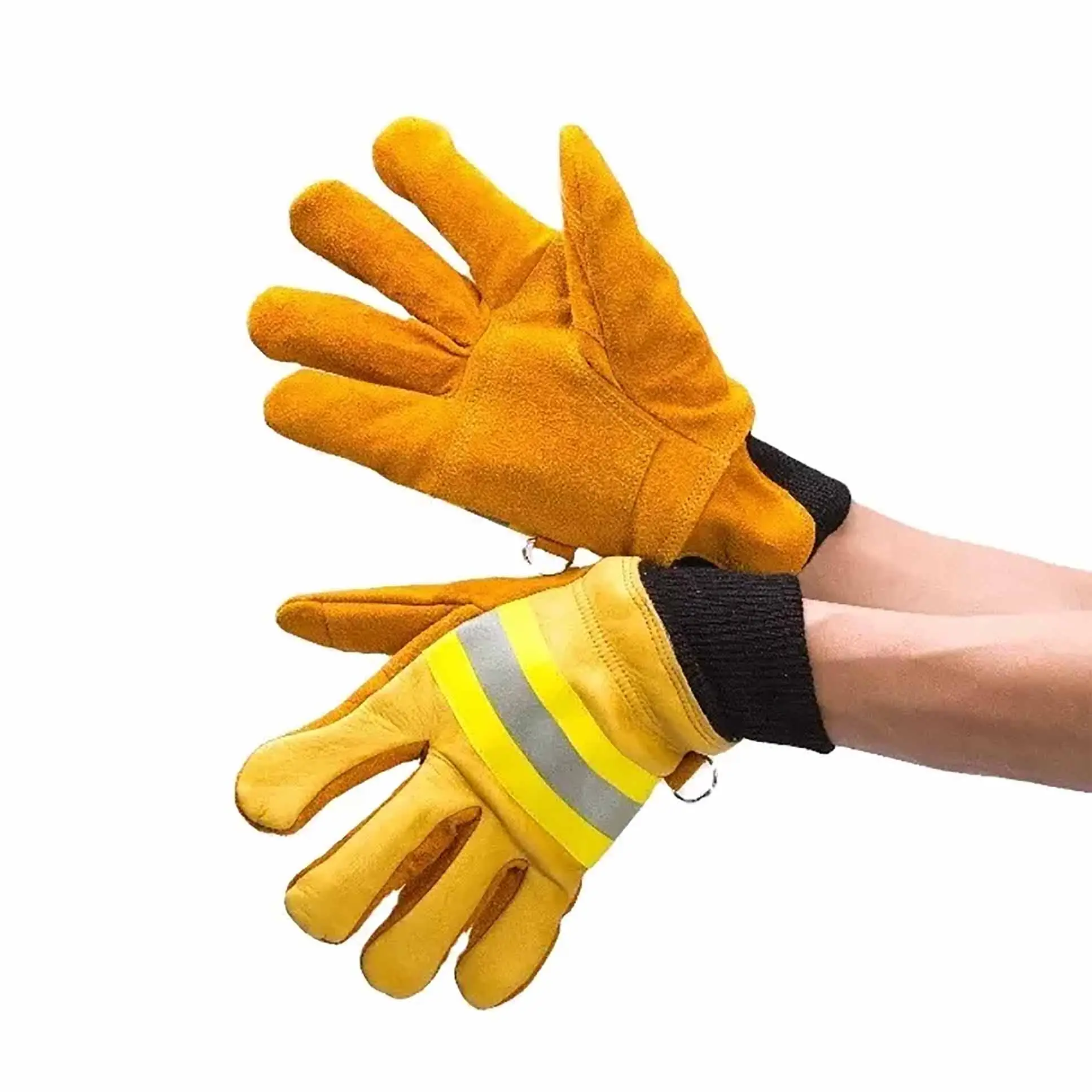 Găng tay cứu hộ cứu hỏa Găng tay da bảo vệ chữa cháy găng tay an toàn