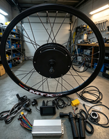 Kit de conversion de moteur sans balais pour vélo électrique Grace, moyeu arrière 72V 5000W, avec écran LCD, contrôleur, sac et leviers de frein