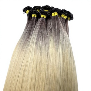 Extensions de cheveux naturels vierges AZURA HAIR 100 % double épaisseur, à bandes adhésives et à pointes en I, 100 g/paquet pour salons et instituts de beauté - Product Image 2