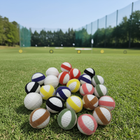Bola Golf Tempur Multi-warna Bola Golf Lengket Ramah Lingkungan Tahan Lama Bola Latihan Golf Mainan Olahraga Luar Ruangan/Dalam Ruangan