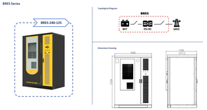SCU BRES-240-125 Grid BESS <b>Solar</b> <b>Generator</b> Load Grid Access Commercial Industrial Lithium Iron Hybrid Grid Energy Storage - Product Image 2