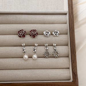 Silver Ruitai S925 Sterling Silver Flower Stud <b>Earrings</b> For Everyday Wear 925 Silver Ear <b>Posts</b> - Product Image 1