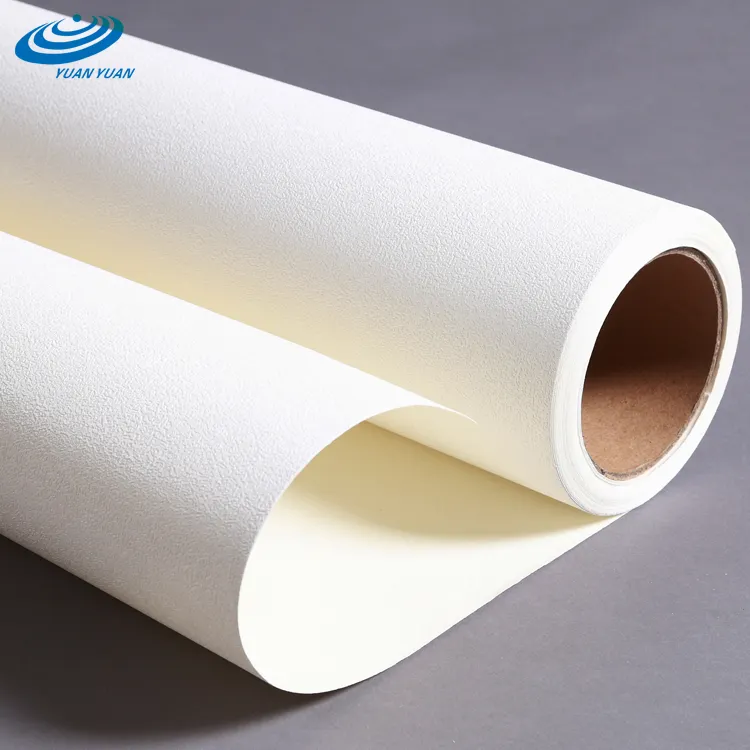 Home Decoration Modern Blank DIY Printable Inkjet Printing PVC Textured Raw Material Wall Paper Rolls Wallpaper