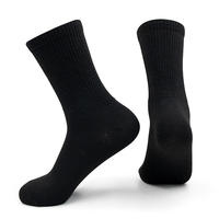 Chaussettes de travail techniques en coton épais de qualité supérieure, antibactériennes, tricotées, colorées, blanches, noires et bleues pour hommes, pour la vente en gros