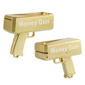 Juguetes de realidad disparando dinero spray metálico dorado pistola juguete aire suave BBS 6mm francotirador juguete realista dinero pistolas controlador LL