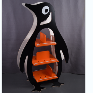 <span class=keywords><strong>ชั้น</strong></span>จัดเก็บหนังสือรูปนกเพนกวินทำจากไม้ดีไซน์สามชั้นสำหรับให้เด็กอ่าน<span class=keywords><strong>หนังสือ</strong></span>ห้องเด็กเล่น - Product Image 3