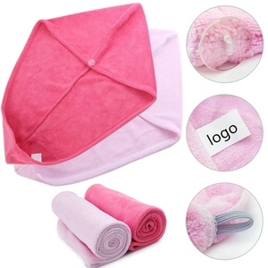 Logo ricamo personalizzato di fabbrica asciugamano per capelli in microfibra per asciugatura dei capelli da donna asciugamano per capelli ad asciugatura rapida testa avvolta morbida e assorbente - Product Image 2