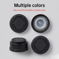 Bouchons de bouteilles d'huile en PE HDPE industriel de différentes couleurs avec bec verseur antivol pour huiles moteur de type à visser