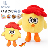 Jouet en peluche poulet mignon personnalisé UYEAH CE EN71 CPC ASTM, animal en peluche sur mesure, jouet en peluche en coton, poussin, oiseau, cadeaux pour enfants