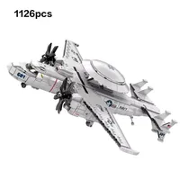 Reobrix 33029 Blok Bangunan Pesawat Peringatan Dini Udara E-2 Eagle Eye Hadiah Ulang Tahun Anak Laki-laki  Blok Bangunan  Set