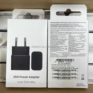 อะแดปเตอร์ชาร์จเร็วพิเศษ EP-T2510 Type C รองรับโหมดสแตนด์บายต่ำ หัวปลั๊ก EU UK US ของแท้จากโรงงาน กำลังไฟ 25W USB-C สำหรับ <span class=keywords><strong>Samsung</strong></span> S26 S25 S24+ - Product Image 1