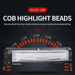 2 in 1 Cob LED luce stroboscopica barra di avvertimento griglia anteriore lampeggiante avviso di emergenza luce stroboscopica con controllo di rimozione 12v 24v - Product Image 5