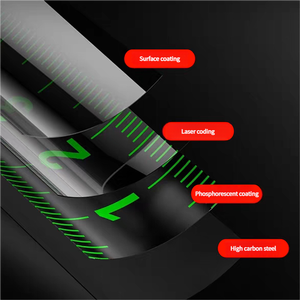 Il nastro metrico di fascia alta in acciaio inossidabile misura gli anelli in plastica resistenti all'usura strumenti di misura nuovi pollici per la misura domestica - Product Image 4