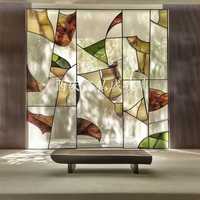 Panel de Vidrio Laminado con Diseño Estereoscópico, Vidrio Artístico de Color Personalizado para Hoteles, Villas, Vestíbulos, Uso Moderno y Duradero