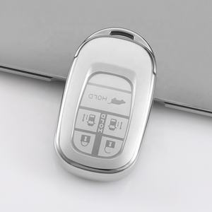 本田雅阁公民护照飞行员奥德赛山脊线HRV CRV汽车配件流沙银色TPU汽车钥匙套 - Product Image 6