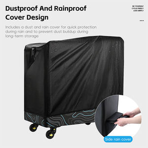 WEST BIKING Boîte de rangement pliable pour vélo de grande capacité 95L, imperméable, ultralégère, sac de rangement pliable pour vélo de 14 à 22 pouces - Product Image 3