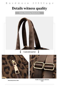 <span class=keywords><strong>Zaino</strong></span> da <span class=keywords><strong>donna</strong></span> leggero, portatile, estivo, elegante, grande capacità, impermeabile, in finta pelle scamosciata con stampa leopardata, <span class=keywords><strong>tessuto</strong></span> resistente, organizzato - Product Image 3