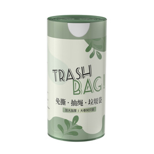 Drawstring Trash Bags Thickened L Size Automatic Closure Kitchen Household Plastic Bags - Product Image 5