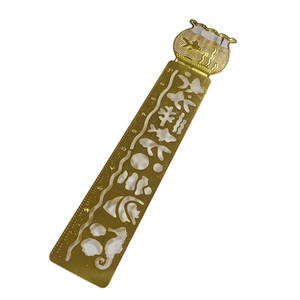 Custom Cheap Etched Hollow Gold-Plated Promotional Bookmarks for Business & Graduation Gifts