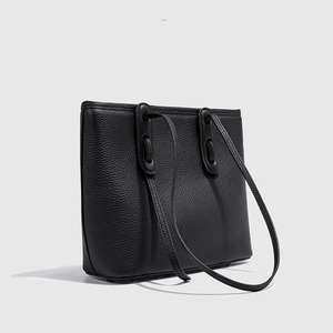 Bolso de Mano de Marca Famosa de Fábrica, Logotipo Personalizado, Nuevo Bolso de Hombro Grande de Cuero Genuino de Lujo para Mujer, Bolso Tote Sencillo y Moderno para Dama - Product Image 3