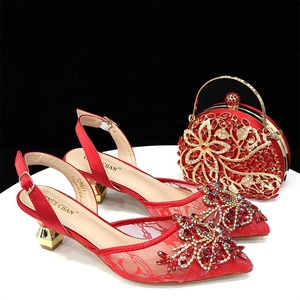 Mode fête italien sac à chaussures ensemble dames chaussure avec sac assorti ensemble 2024 chaussures de créateur femmes <span class=keywords><strong>luxe</strong></span> 2024 nigérian fête pompes - Product Image 3