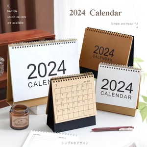 Zeamor 2024 Bảng Lịch Tùy Chỉnh Đơn Giản Bìa Sinh Thái Dây Ràng Buộc Vòng Bàn Lịch - Product Image 2