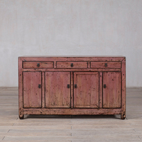 Armoire latérale de style Wabi-Sabi en bois massif, écologique, durable, grande capacité, pour la maison, l'hôtel et l'appartement