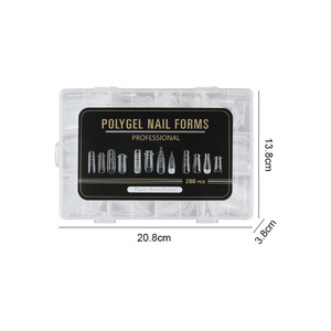 New Product 288 pieces/box French <b>Nail</b> Tip Soft Dual-mode <b>Nail</b> <b>Extension</b> <b>Nail</b> Mold Capsule Artificial <b>Nail</b> Patch Product - Product Image 6