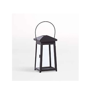Forme de cabane en verre en métal antique fait à la main conception personnalisée découpe impression bougie lanterne en acier inoxydable décor à la maison fantaisie - Product Image 1