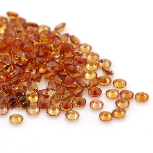 Prezzo di fabbrica della cina pietre semipreziose forma rotonda <span class=keywords><strong>zaffiro</strong></span> arancione naturale gemma Per carato prezzo - Product Image 2