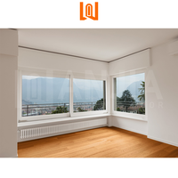 WANJIA Fenêtre coulissante moderne étanche en PVC pour salle de bain en verre trempé Maison Cuisine Fenêtre UPVC