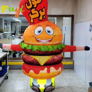 Modèle gonflable de hamburger danseurs d'air pour l'exposition d'affichage de <span class=keywords><strong>restaurant</strong></span> de magasin grande influence prix bon marché Offre Spéciale durable - Product Image 1