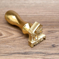 Sceau de cire personnalisé en cuivre et laiton pour logo de savon d'entreprise, motif glaçon