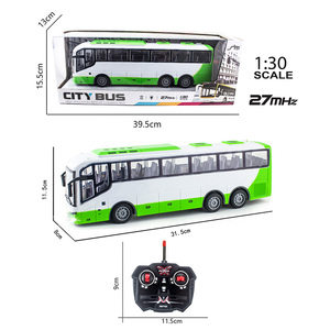 รถโรงเรียน RC รถบังคับวิทยุ4CH 27MHz รถโรงเรียนพร้อมไฟ LED ของเล่นไฟฟ้าสำหรับเด็กเด็กผู้ชายเด็กผู้หญิง - Product Image 5