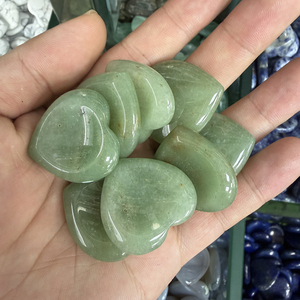Ornements en pierre naturelle en forme de cœur 30*30*8mm : Améthyste, Agate, Quartz Rose – Artisanat en pierres précieuses - Product Image 4