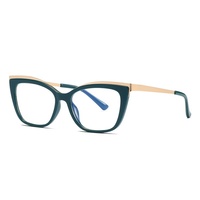 Montures de lunettes personnalisées de haute qualité avec logo, charnières à ressort TR90, pour myopie, style œil de chat, anti-lumière bleue, confortables et livraison rapide