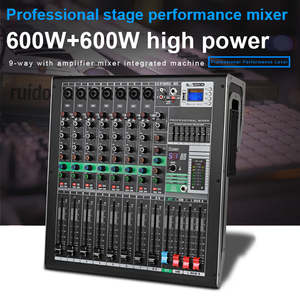 Mezclador de Audio OEM GM9 Integrado con 99 Tipos de Efectos DSP y Amplificador de Potencia de 600W+600W de 9 Canales - Product Image 4
