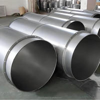 Tuyau de ventilation en acier inoxydable 304/316, conduite d'aération pour extraction industrielle, diamètre personnalisé 200-2000 mm, directement de l'usine