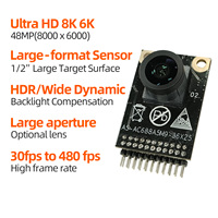 Módulo de cámara Ultra-HD 8K/6K Drone 48MP IMX586 30fps-480fps Gran angular Alta velocidad de fotogramas MIPI