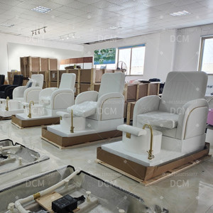 Muebles de salón de uñas Silla de pedicura verde Estación de pedicura y uñas Estación de pedicura portátil con fregadero - Product Image 5