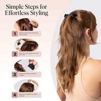Mini pinces à cheveux ZOYU en plastique, motif écaille de tortue, finition sablée noire, 6 pièces – Petites pinces élégantes pour enfants et femmes