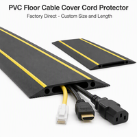 Protector de Cables para Piso, Cubierta de Cables de Servicio Mediano, Protector de Cables para Piso Tipo D-Line