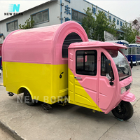 Nouveau-né personnalisé électrique Mobile Tuktuk Ice Cream Traiteur Food Truck Hot Dog Pizza Shawarma Tricycle Food Cart Usa