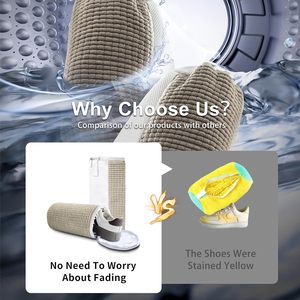 공장 도매 가격 휴대용 세탁기 신발 세탁 가방 360 도 청소 신발 세탁 가방 - Product Image 5