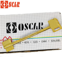Clé en laiton extra-longue Clé de verrouillage d'assurance vierge Clé de porte européenne vierge Usine OSCAR